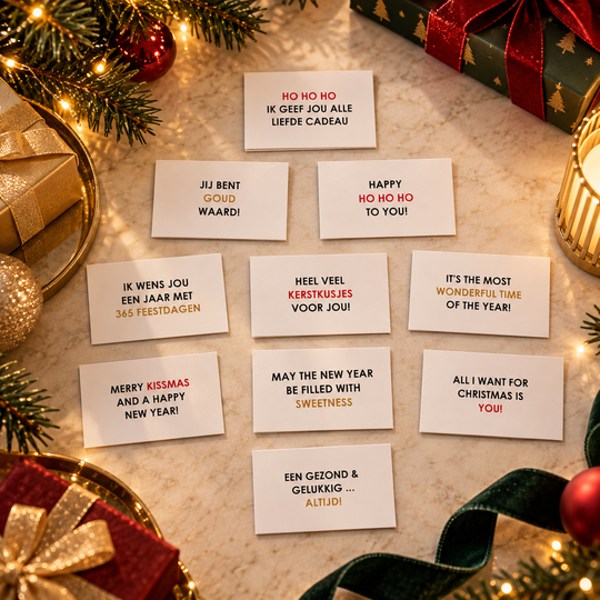 Cadeaukaartjes eindejaar (20 stuks)