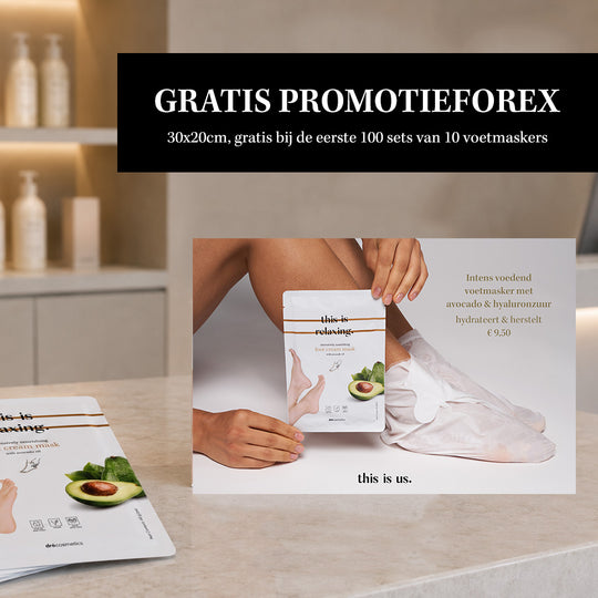 'this is relaxing.' voetmasker (10x) + gratis promotieforex