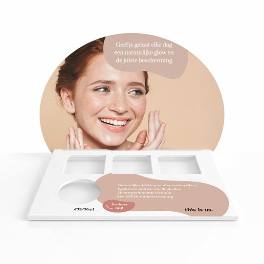 BB Cream SPF30 "this is glow." | Display (leeg) - PRE-ORDER, uitleverbaar vanaf 24 april