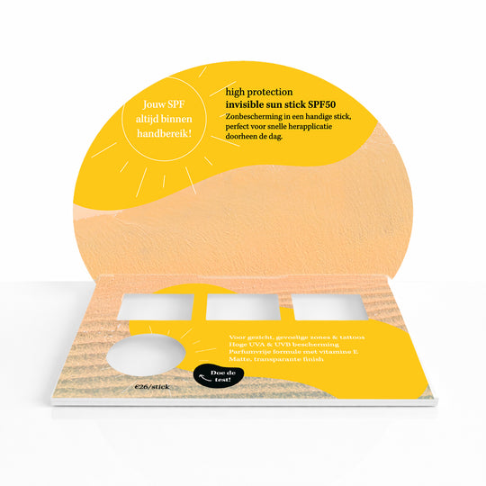 Invisible Sun Stick SPF50 "this is sun." | Display (leeg) - PRE-ORDER, uitleverbaar vanaf 24 april
