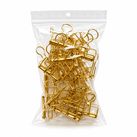 Metalen clips goud | 20 stuks