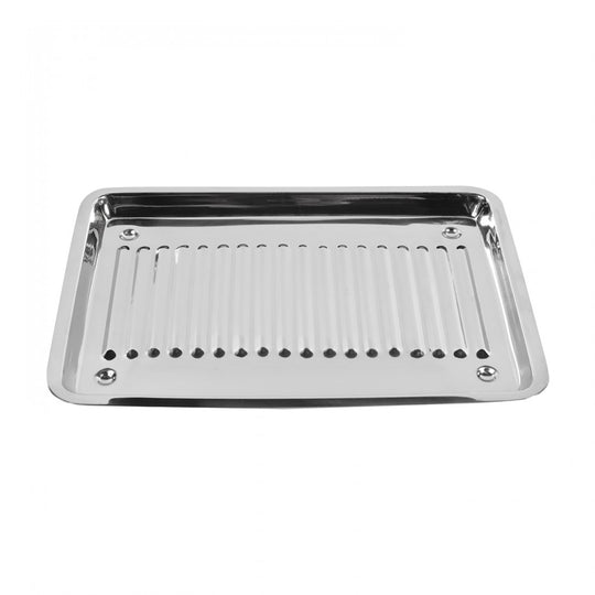 Inox schaal voor pedicuremateriaal | geribt