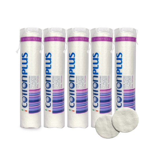 Wattenschijfjes Cottonplus (100% katoen, 5x 120 stuks)