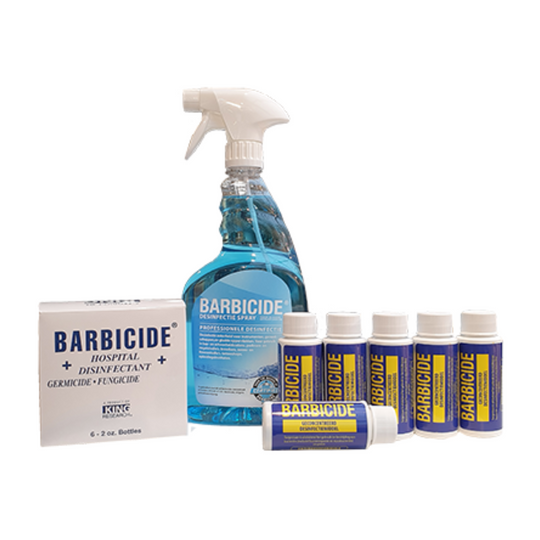 Barbicide | Desinfectiebullets (6x60ml) + gratis sprayer