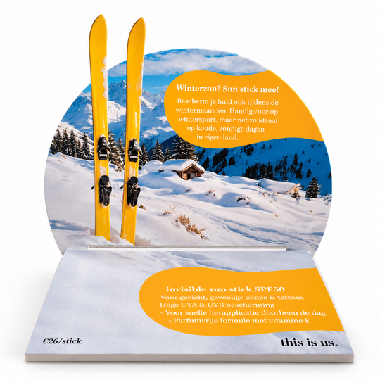 Invisible Sun Stick SPF50 "this is sun." | Display WINTER (leeg)