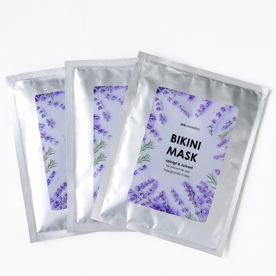 Bikini Masker - 3x sachet diepreinigend & zuiverend (lavendel) (goed voor 6 maskers in totaal)