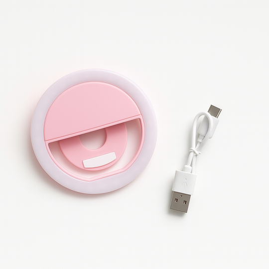 Selfie Ring Light (roze) | Dré Cosmetics