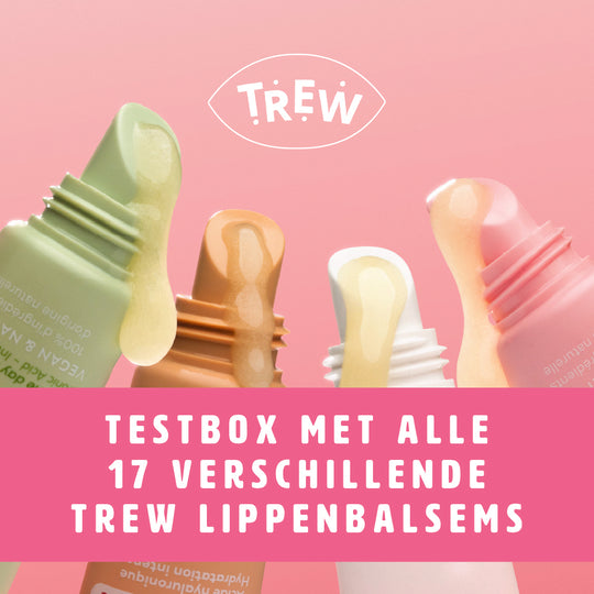 Trew | Testbox met alle 17 verschillende lippenbalsems  | PRE-ORDER LEVERBAAR EIND AUGUSTUS