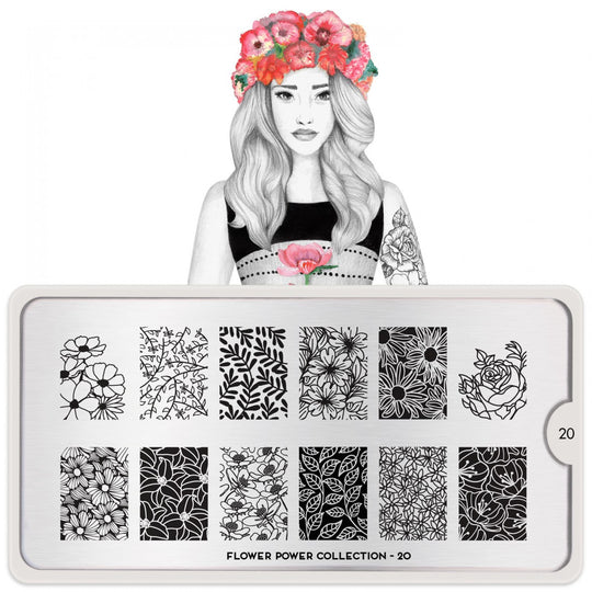 Stempelplaat |  Flower Power 20