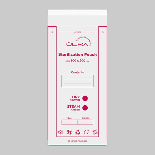 Sterilisatiezakjes met indicator (100x200mm)