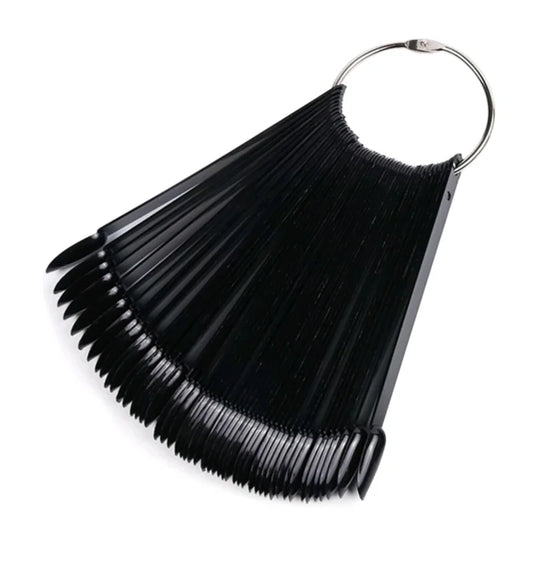 Nailcarrousel Zwarte 50 stuks Oval