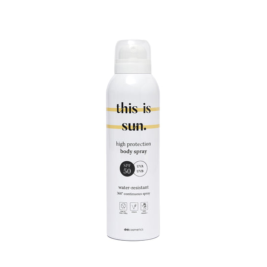 Body Spray SPF50 'this is sun.' (3x150ml) - VERNIEUWDE FORMULE & VERPAKKING