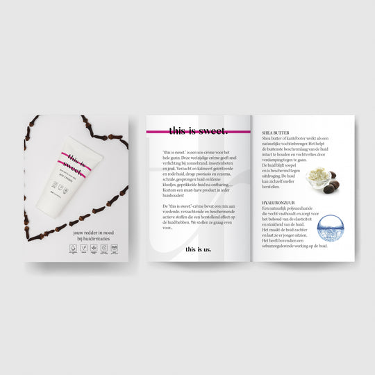 "this is sweet." sos cream | Promoboekjes (A7, per 10)