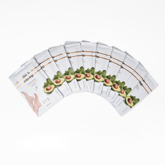 'this is relaxing.' voetmasker (20x)